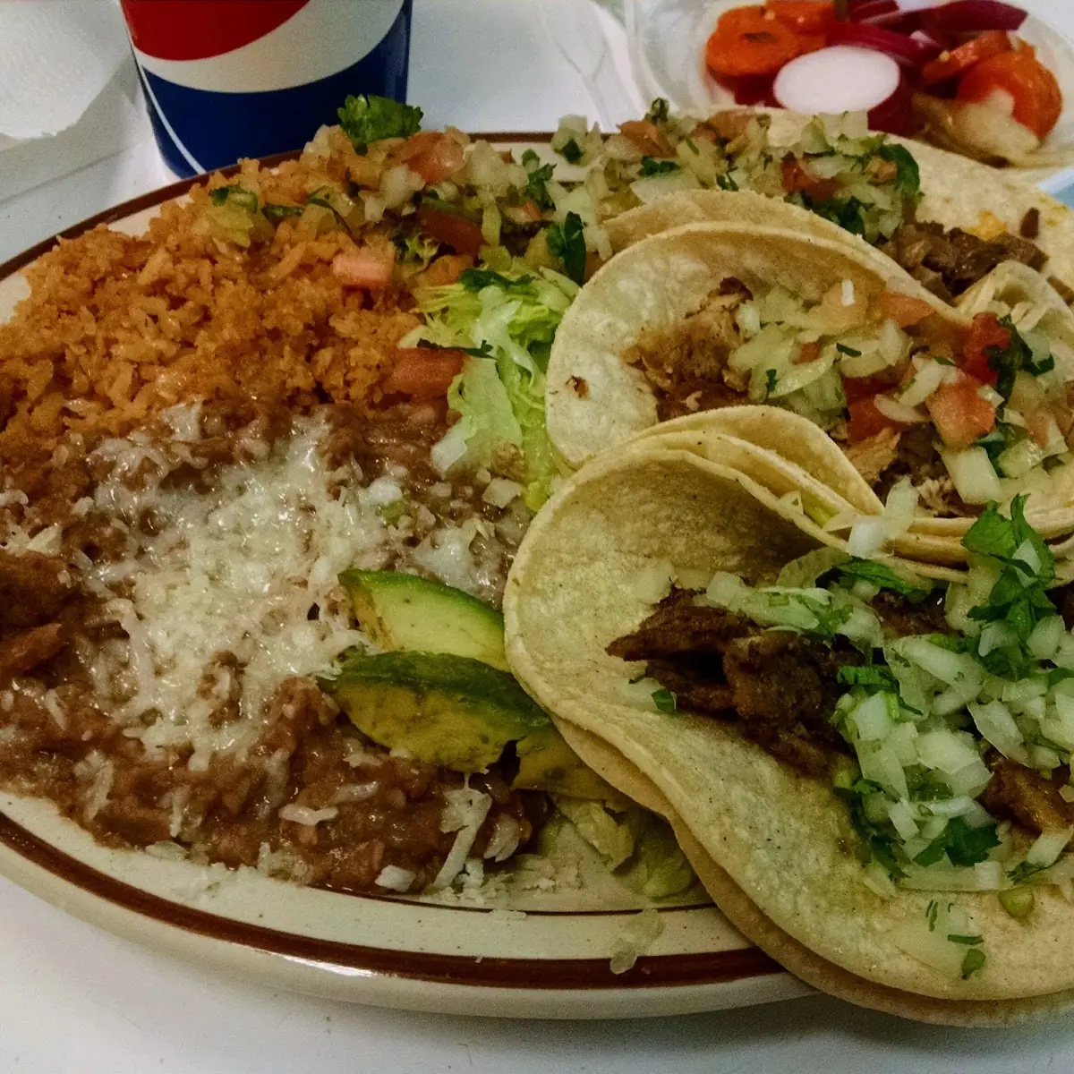 3 Tacos Dinner