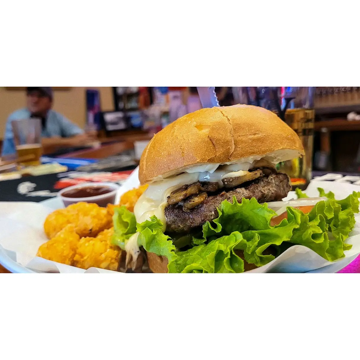 Mushroom Swiss Burger