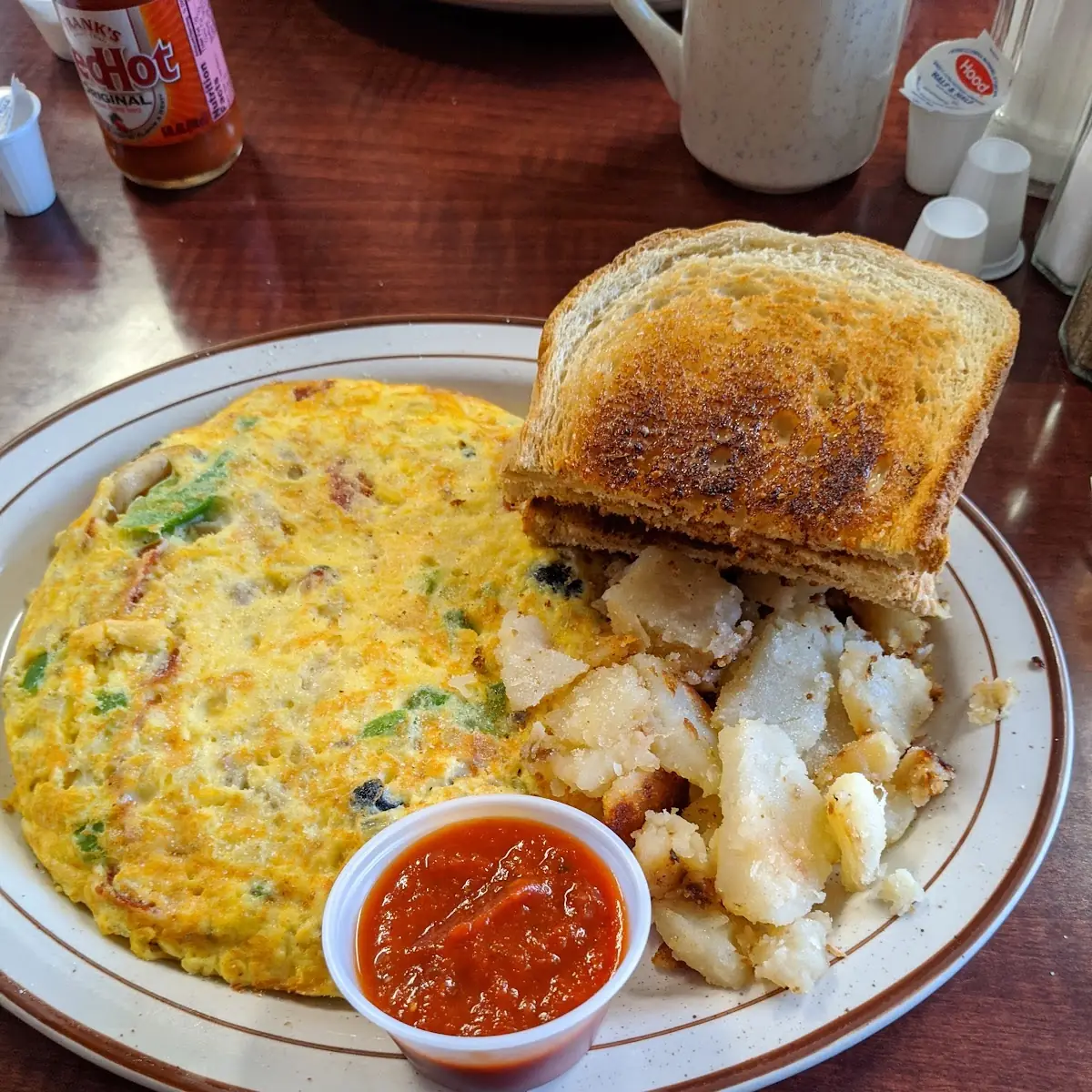 Broccoli Omelet with Turkey Bacon