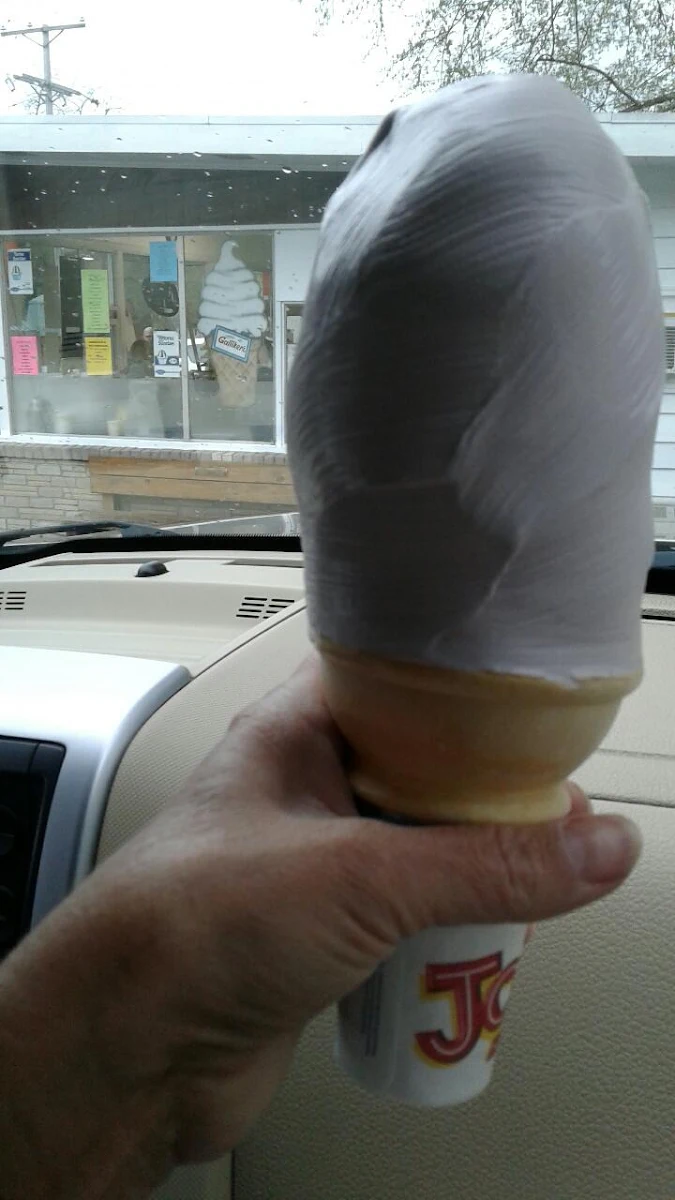 Blueberry Ice Cream Cone