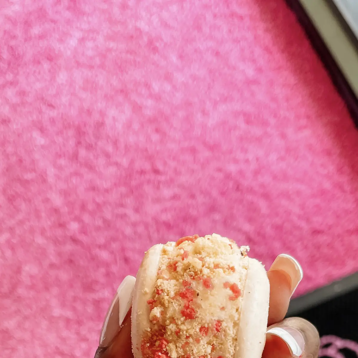 Strawberry Cheesecake Macaron