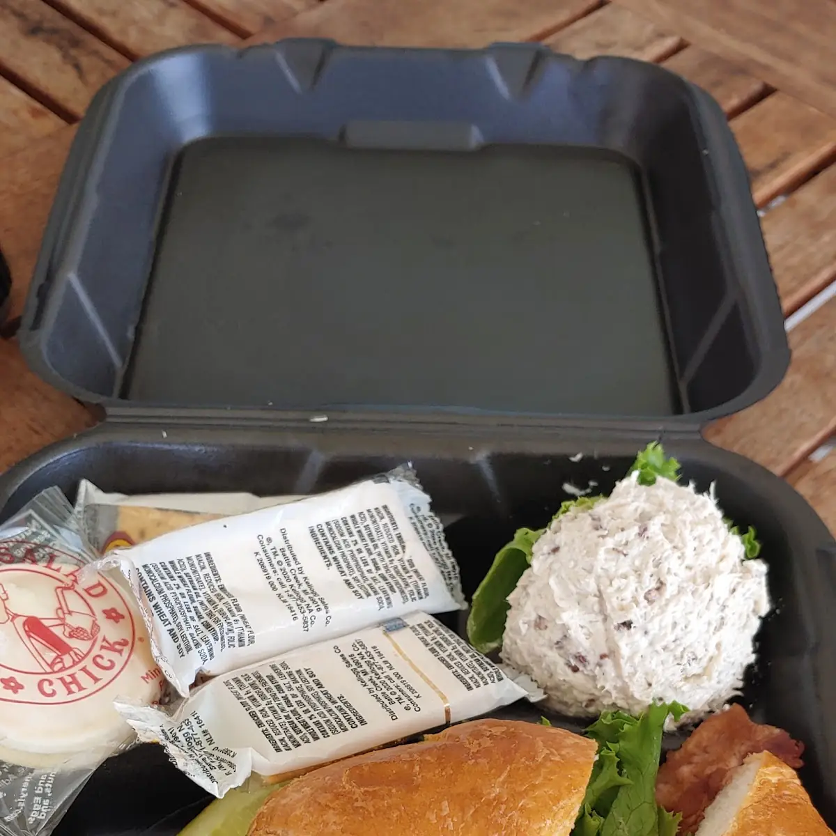 Chicken Salad over Salad