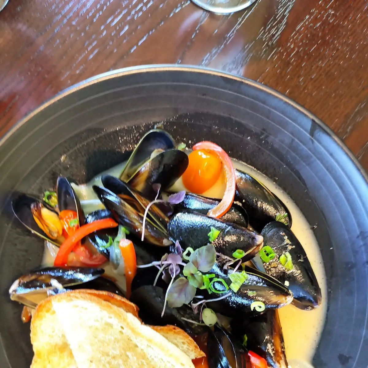 Steamed Manila Clams with Miso Broth