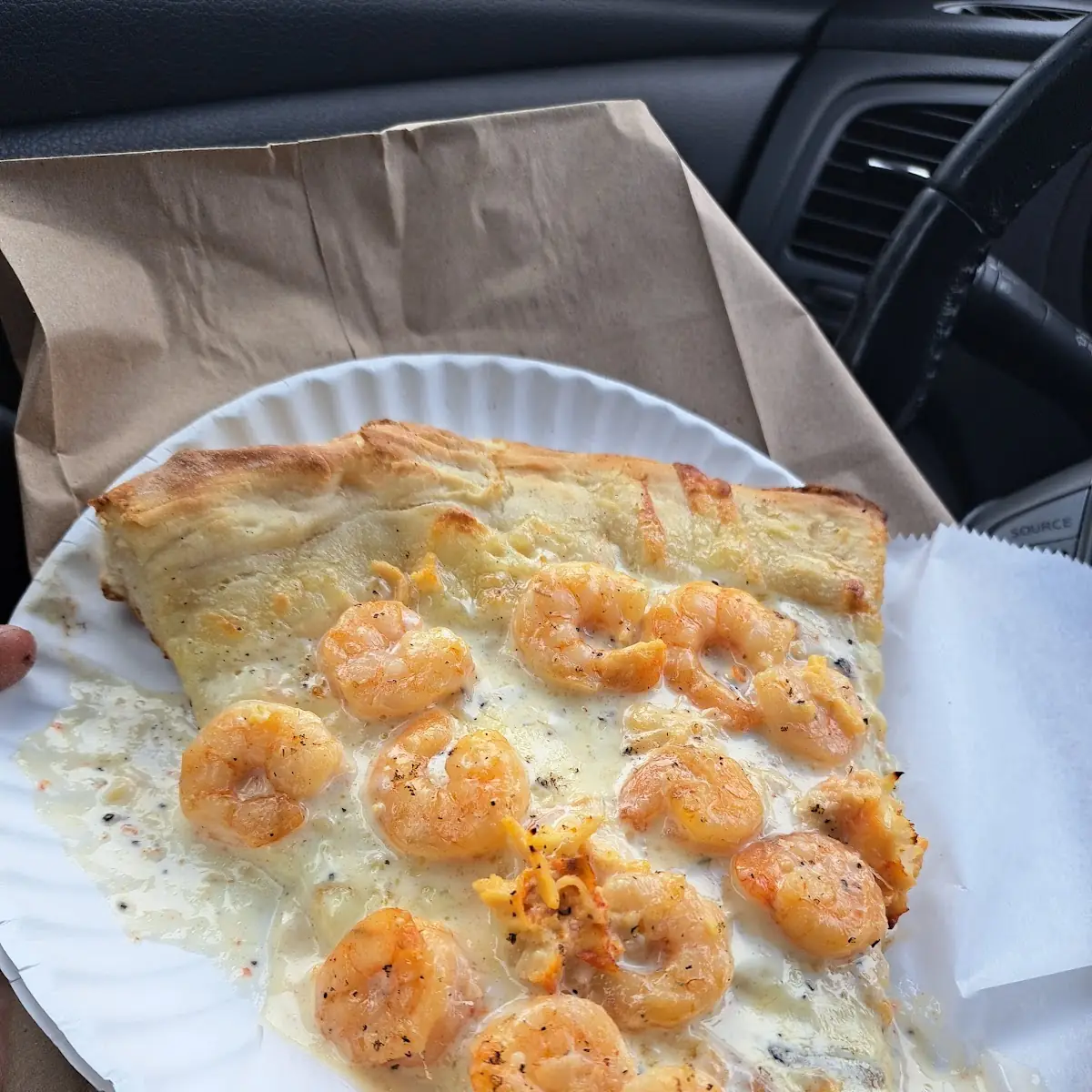 Garlic Parm Shrimp Pie