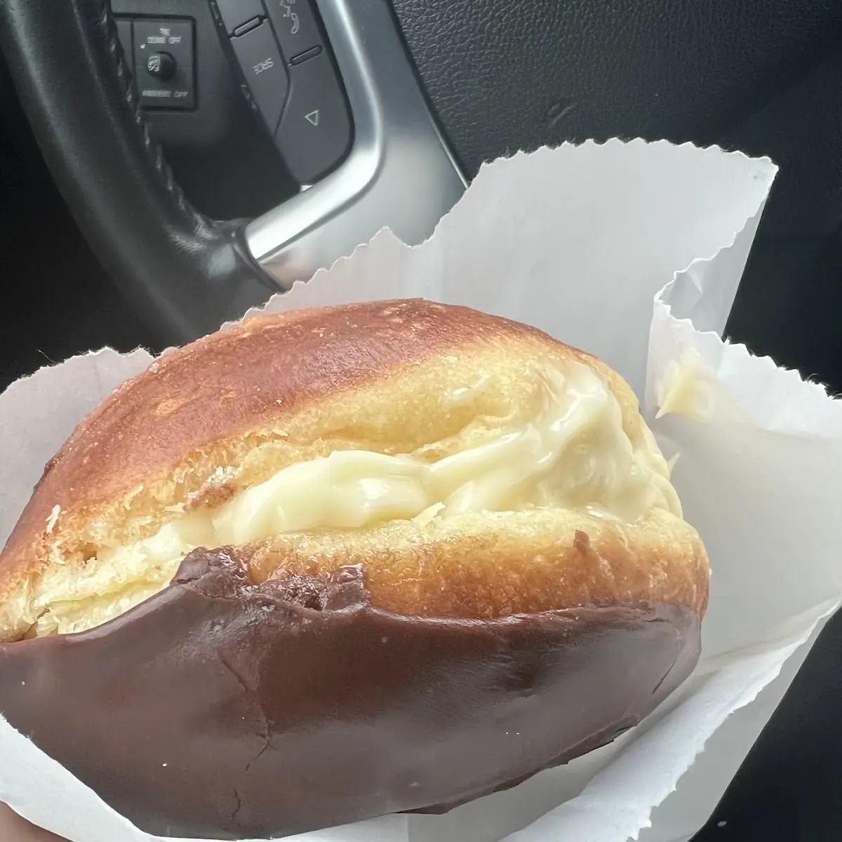 Chocolate Custard Doughnut