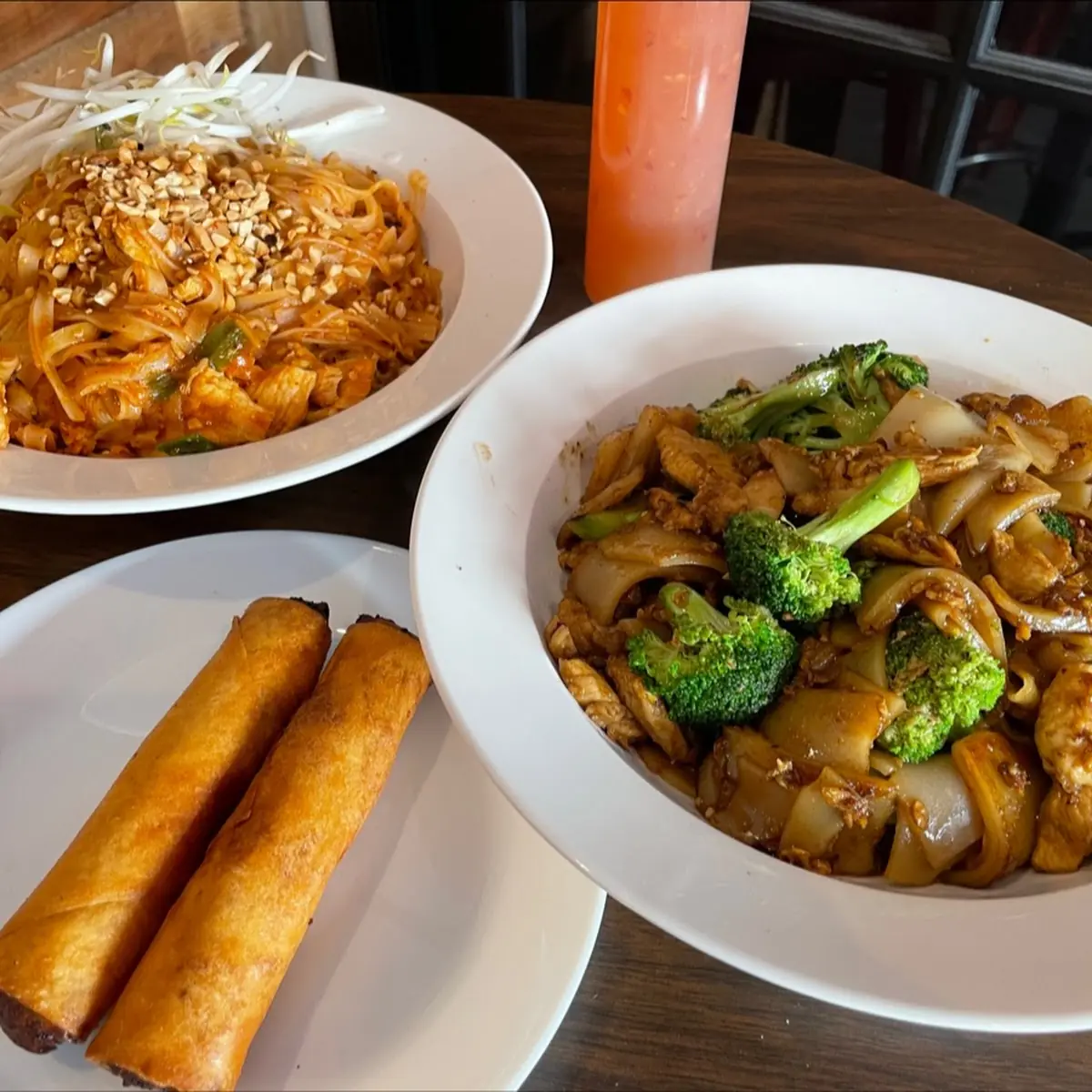 Pad Thai Pad See EW and Egg Rolls