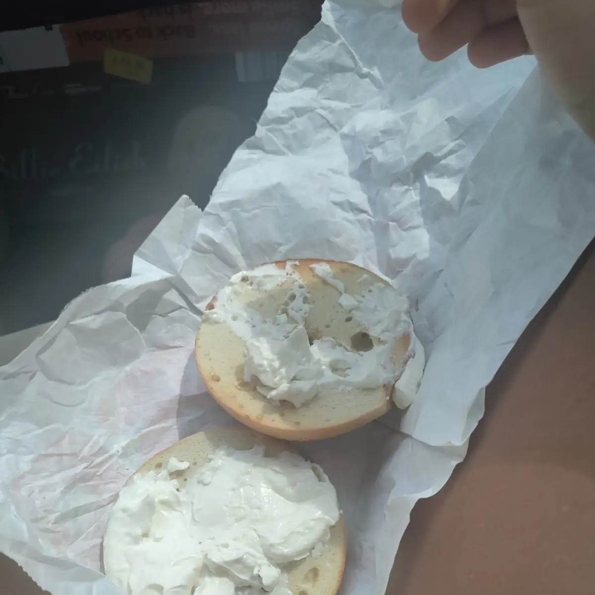 Bagels with Cream Cheese Spread