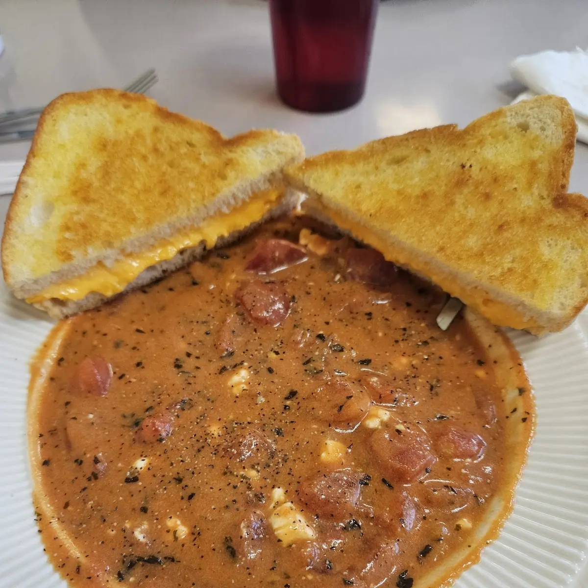 Grilled Cheese with Tomato Soup