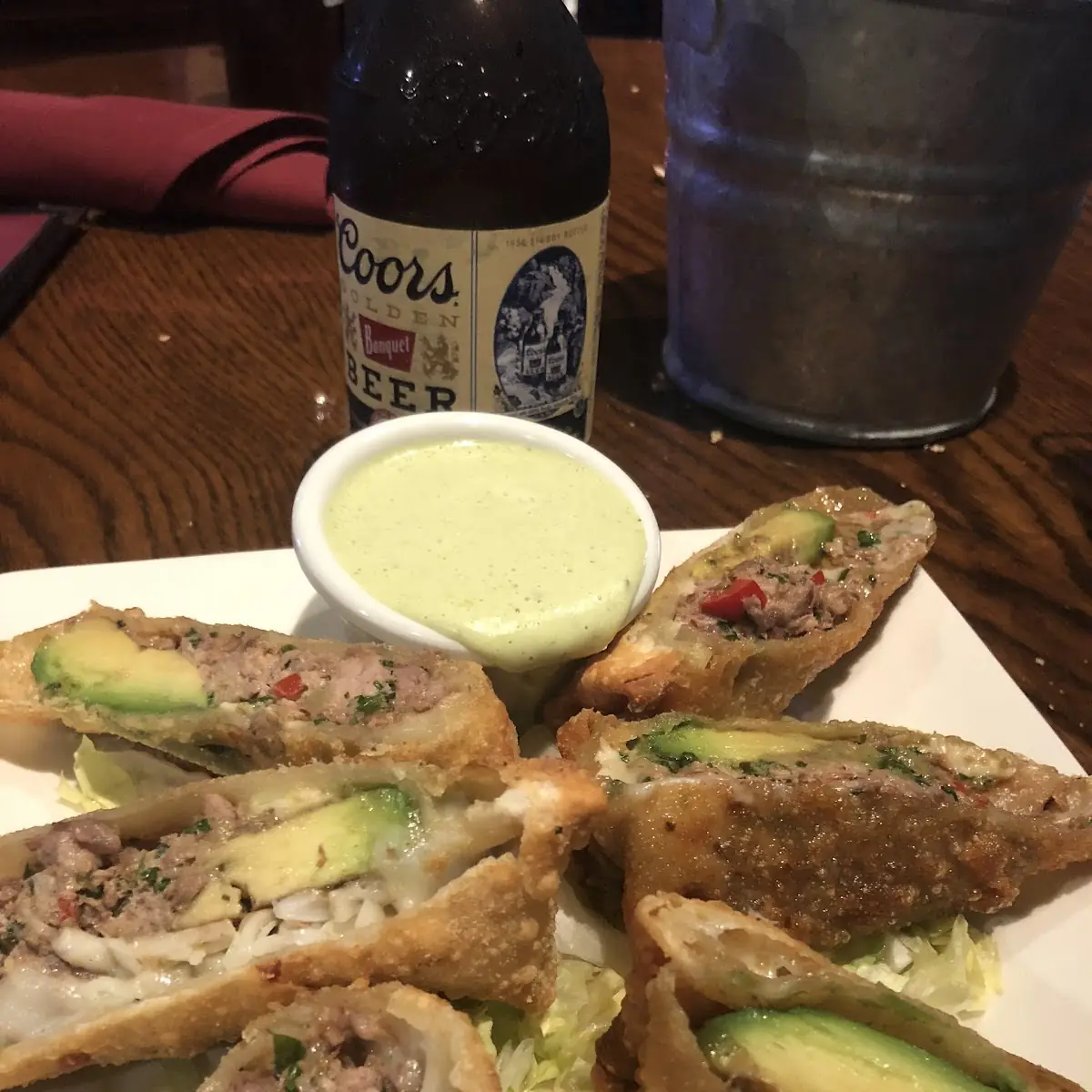 Steak and Avocado Eggrolls