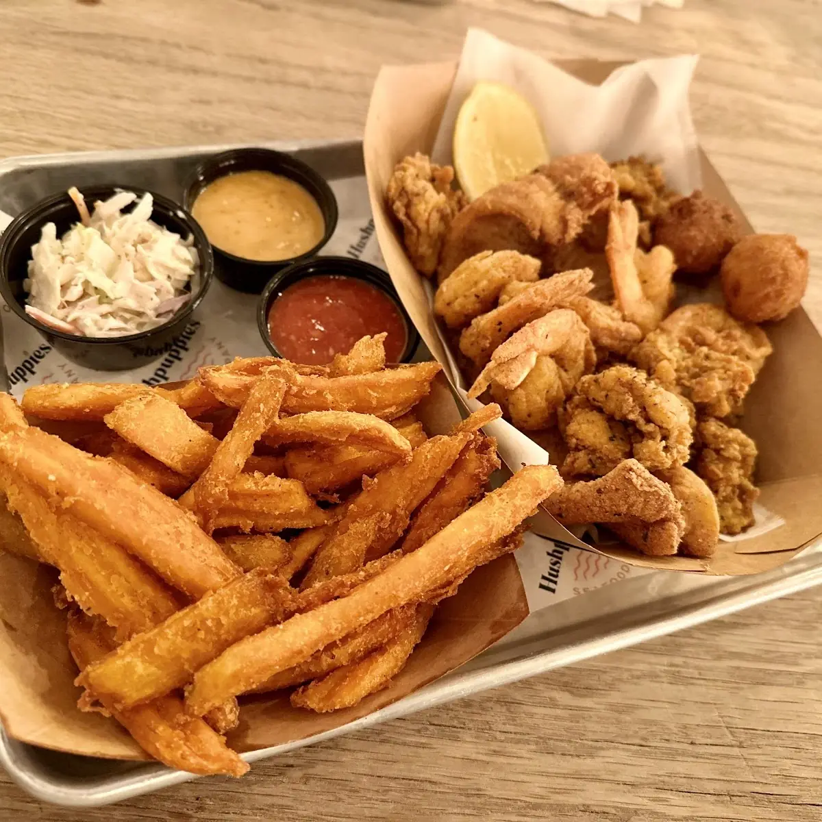 Fried Shrimp Fried Oysters