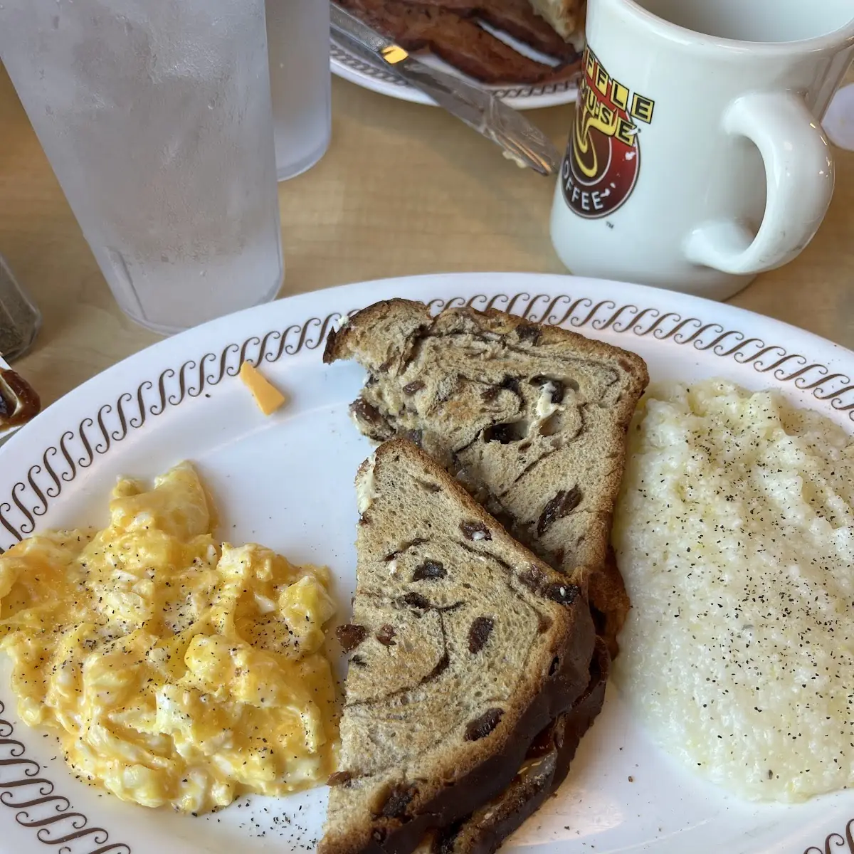 Cheese N' Eggs with Raisin Toast