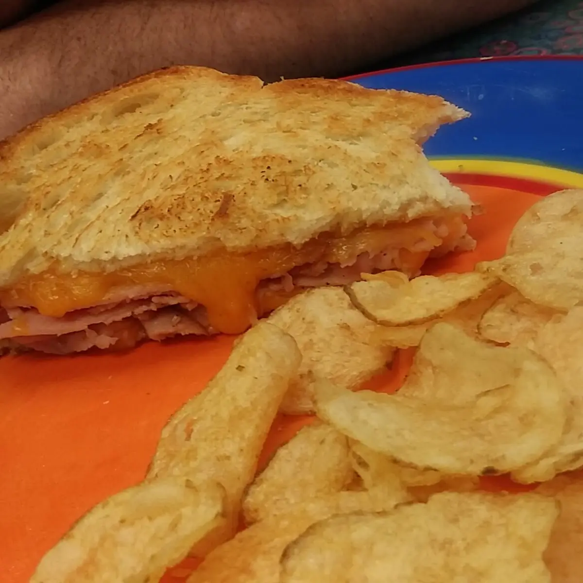 Grilled Cheese with Potato Chips
