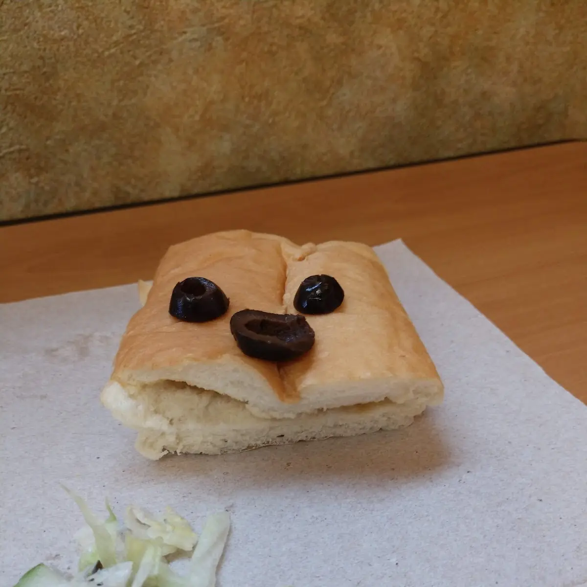 Sandwich Turned to Happy Face