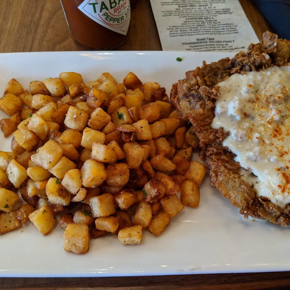 Chicken Fried Steak and Home Fries
