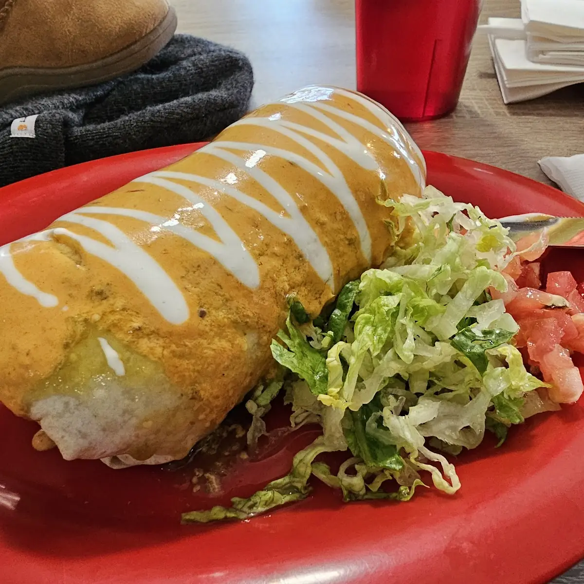 Steak Burrito with Chipotle Sauce