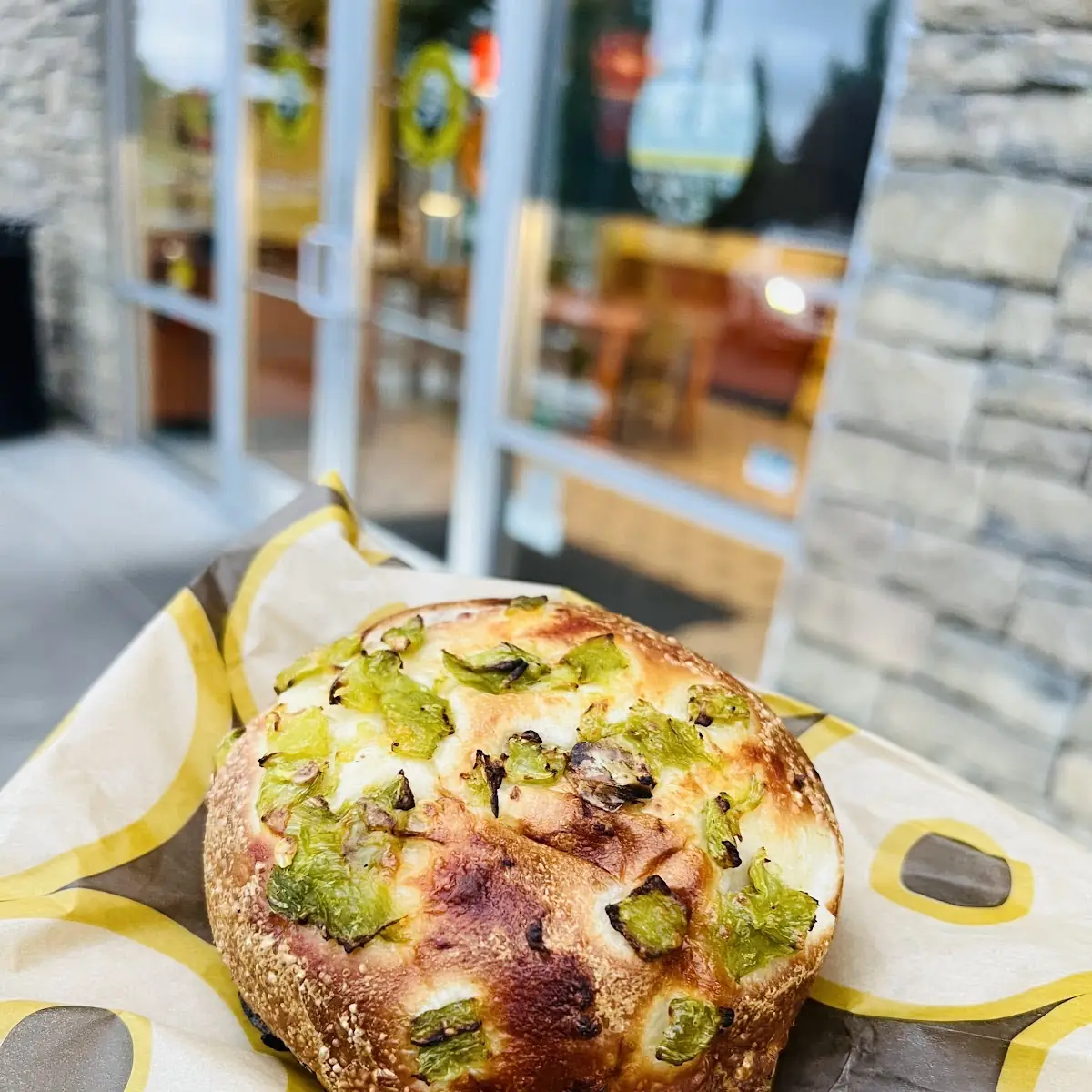 Chili Bagel with Cream Cheese
