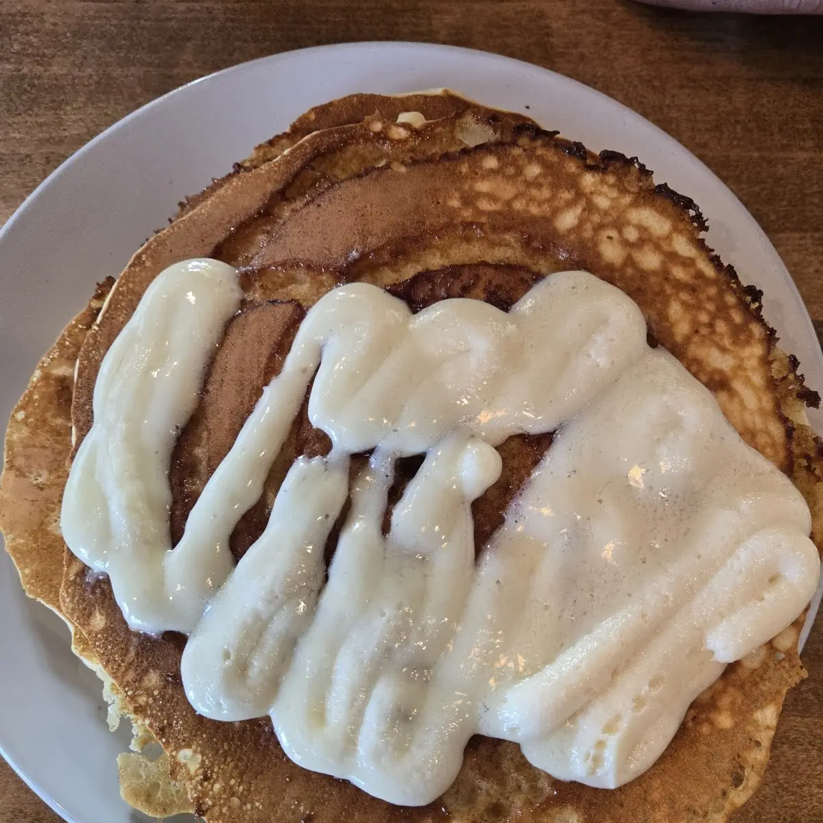 Cinnamon Bun Pancakes