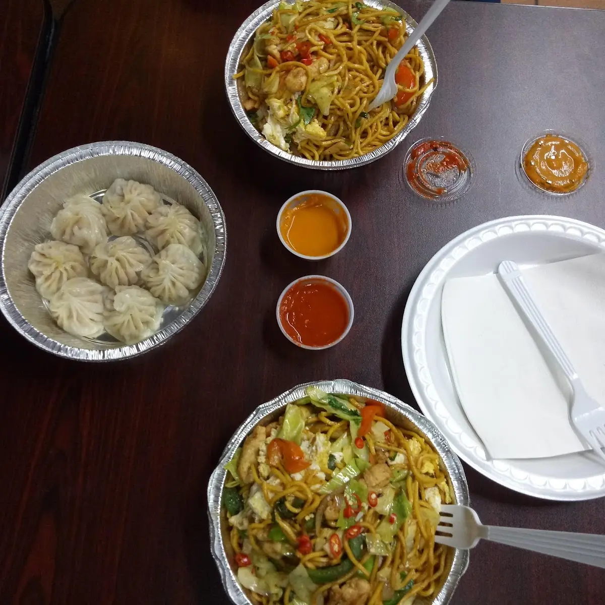 Chicken Noodles and Momo
