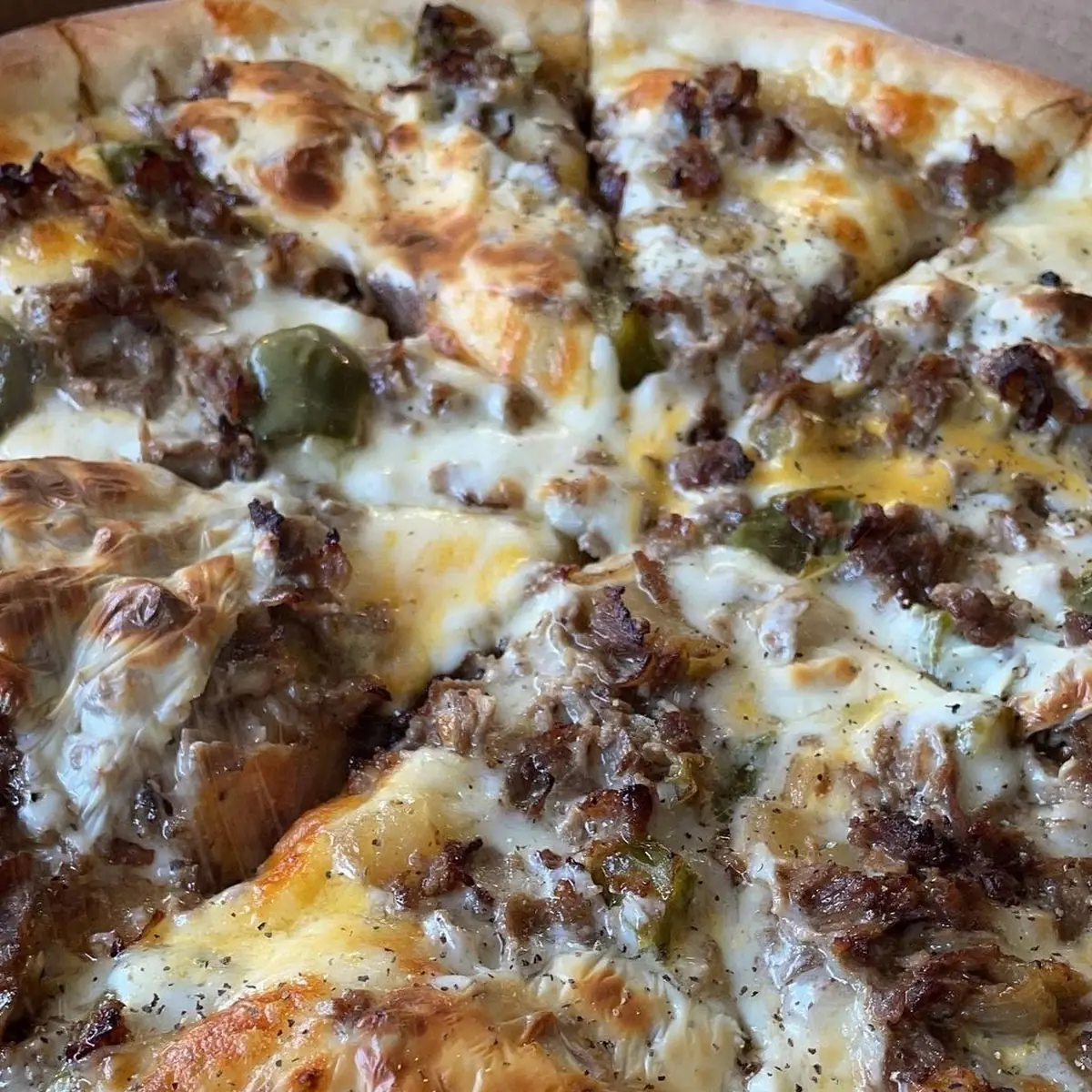 Philly Cheesesteak Pizza
