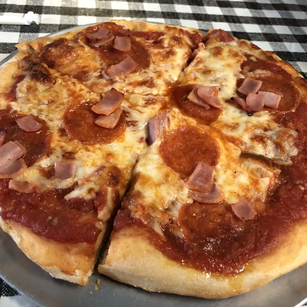 Ham and Pepperoni Pizza