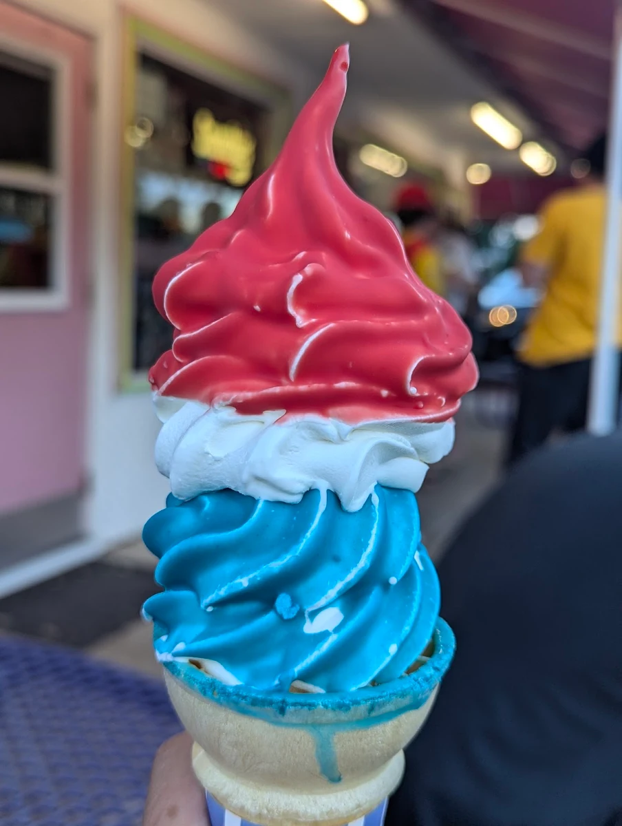 July 4th Dipped Special Red White & Blue Cone
