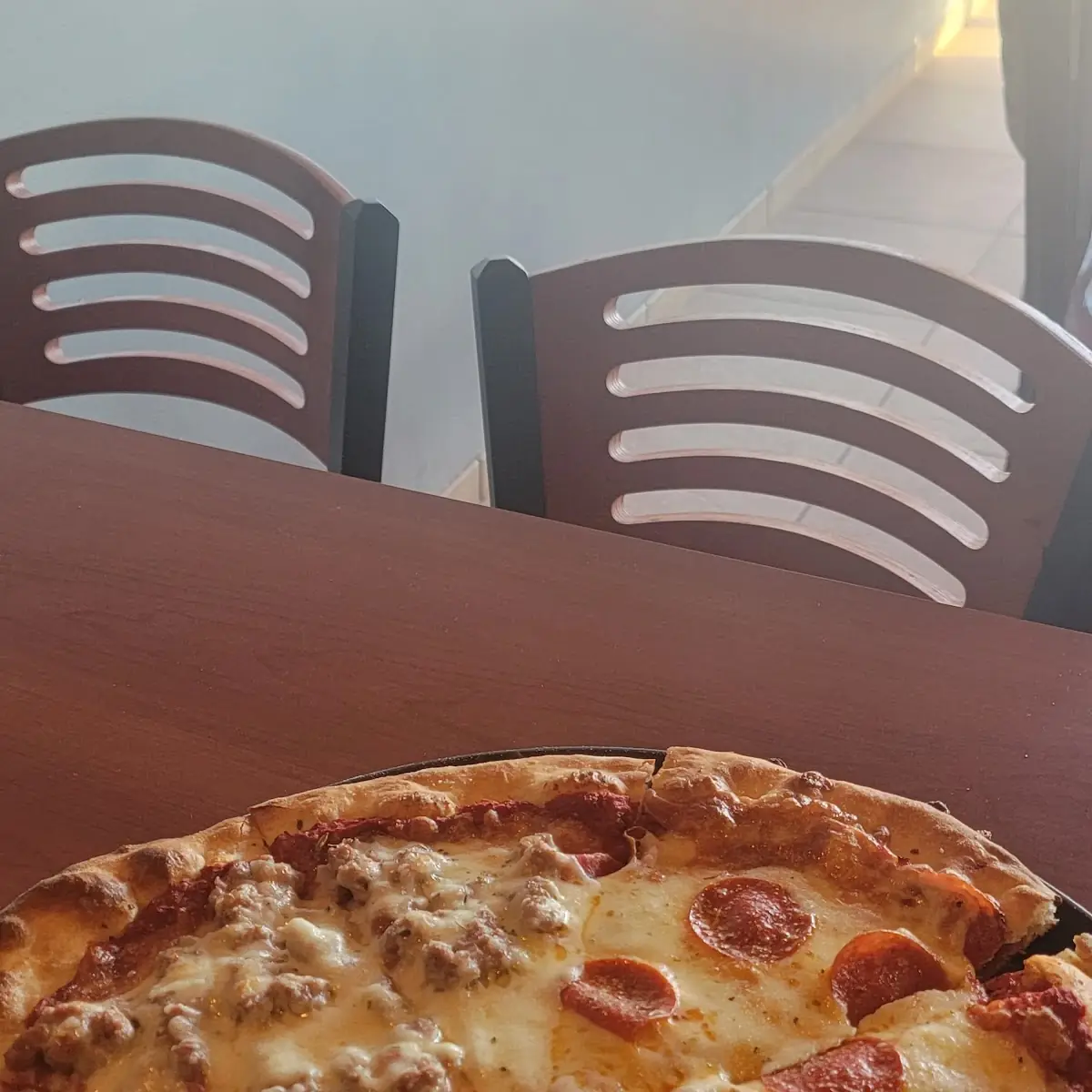 Pepperoni and Sausage Pizza