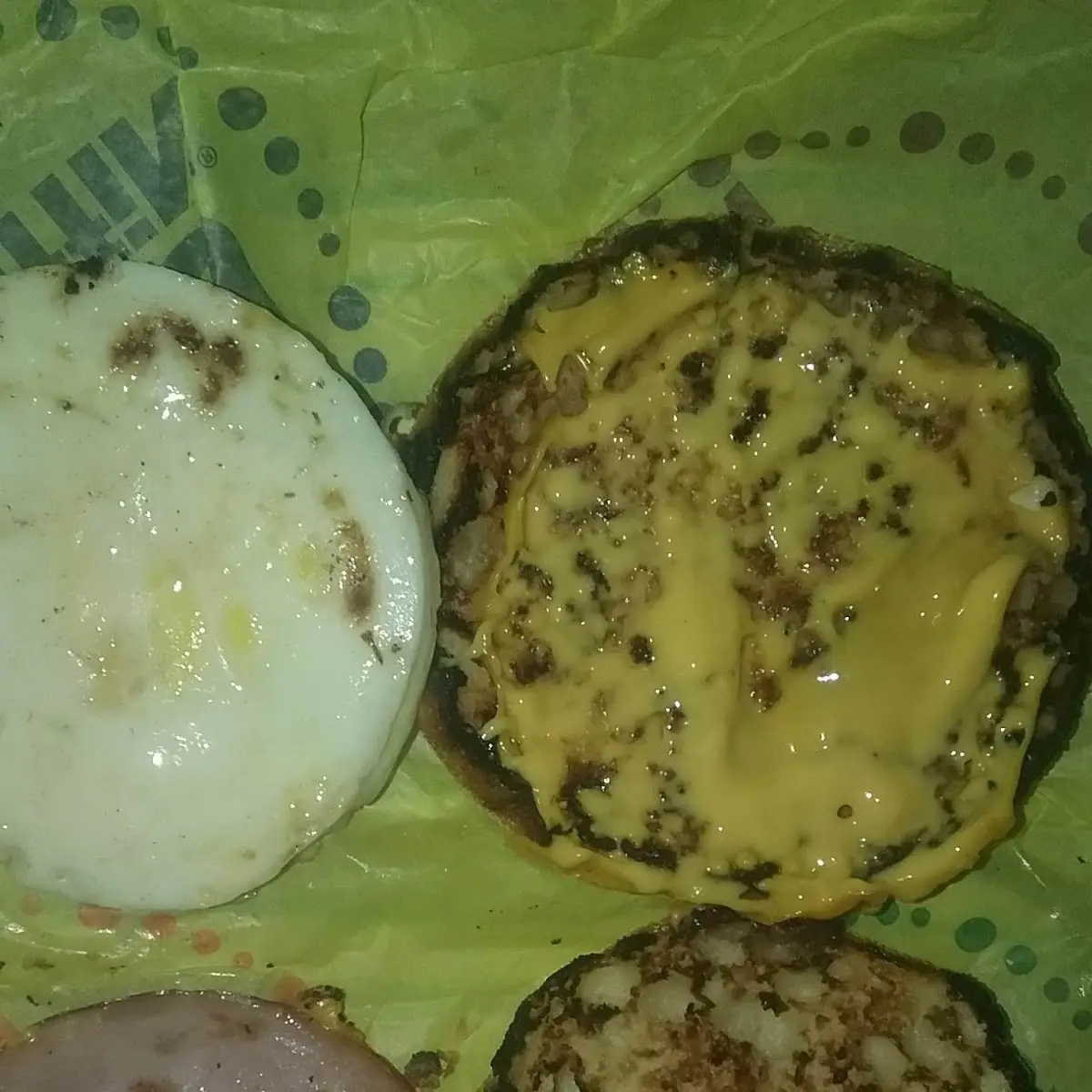 A Burnt Egg Mcmuffin