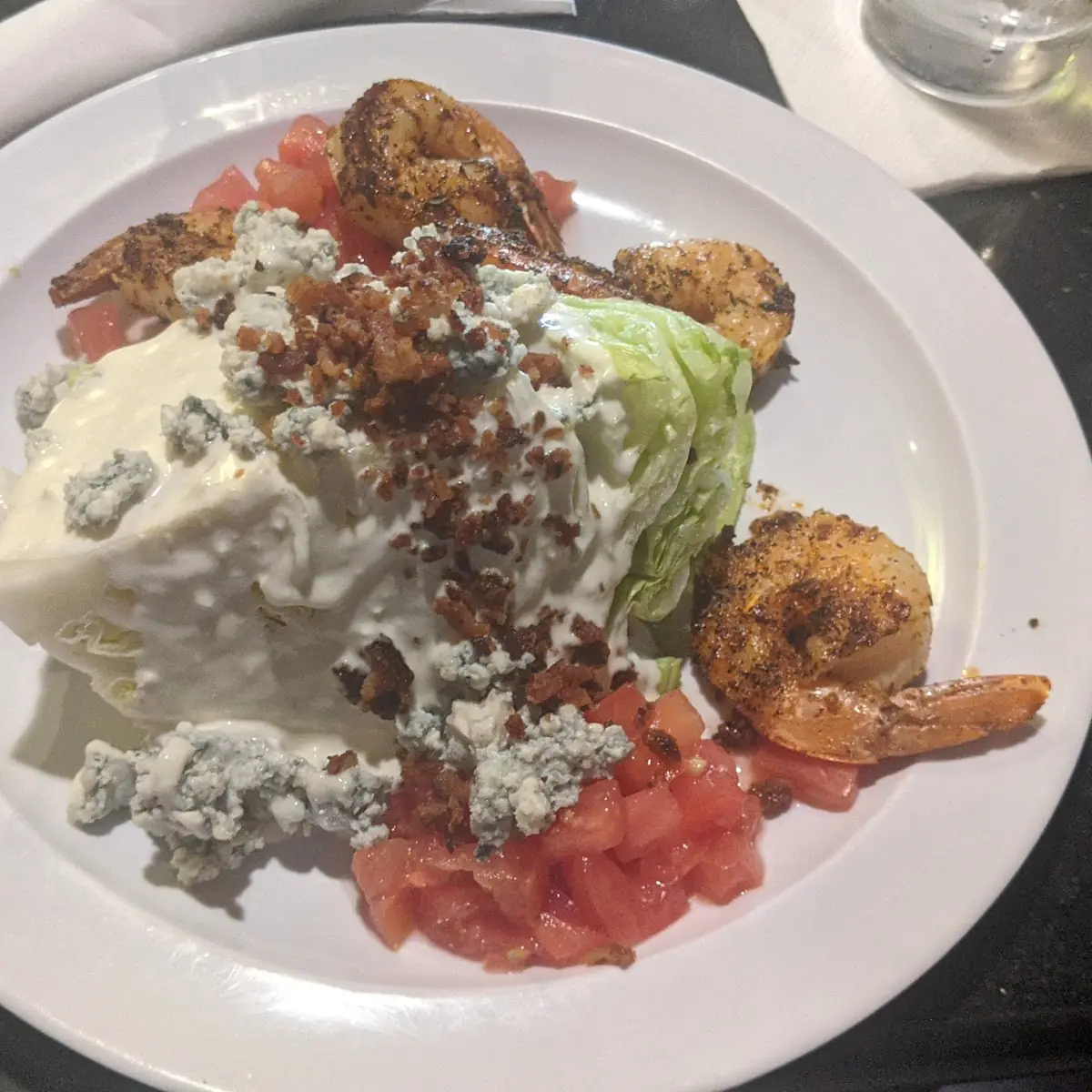 Windward Wedge with Blackened Shrimp