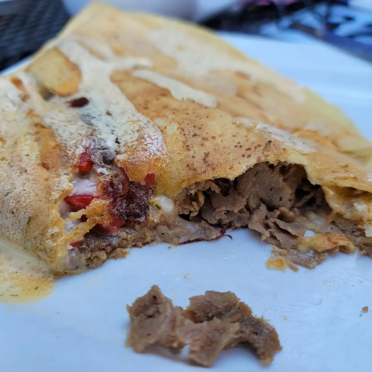 Philly Cheesesteak Crepes