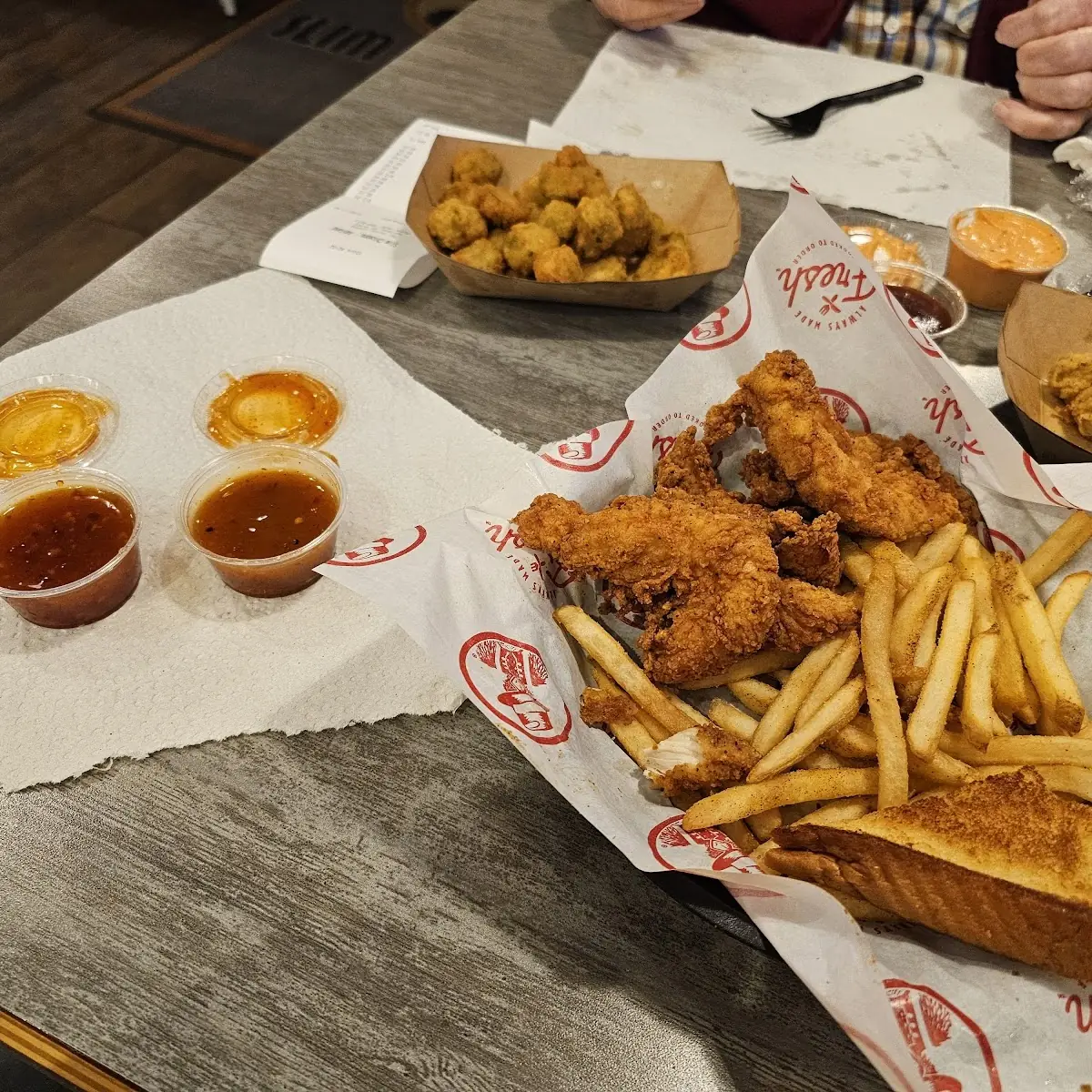 Wing and Chicken Strip Dinner