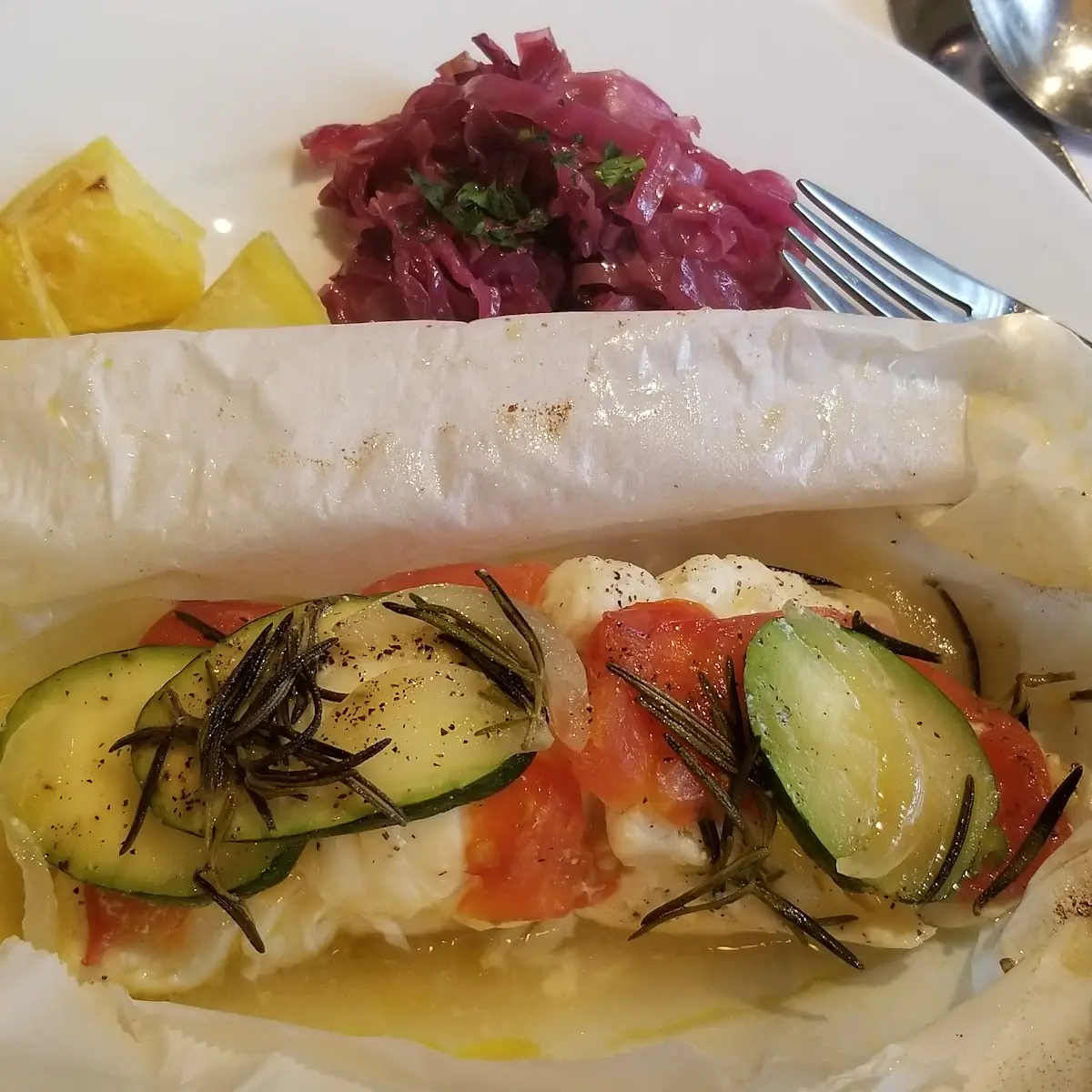Cod Fish Fillet with Vegetables