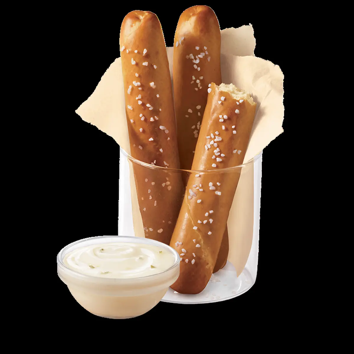 Soft Pretzel Sticks with Zesty Queso