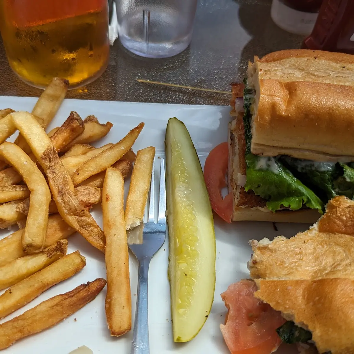 Fried Fish Sandwich Platter