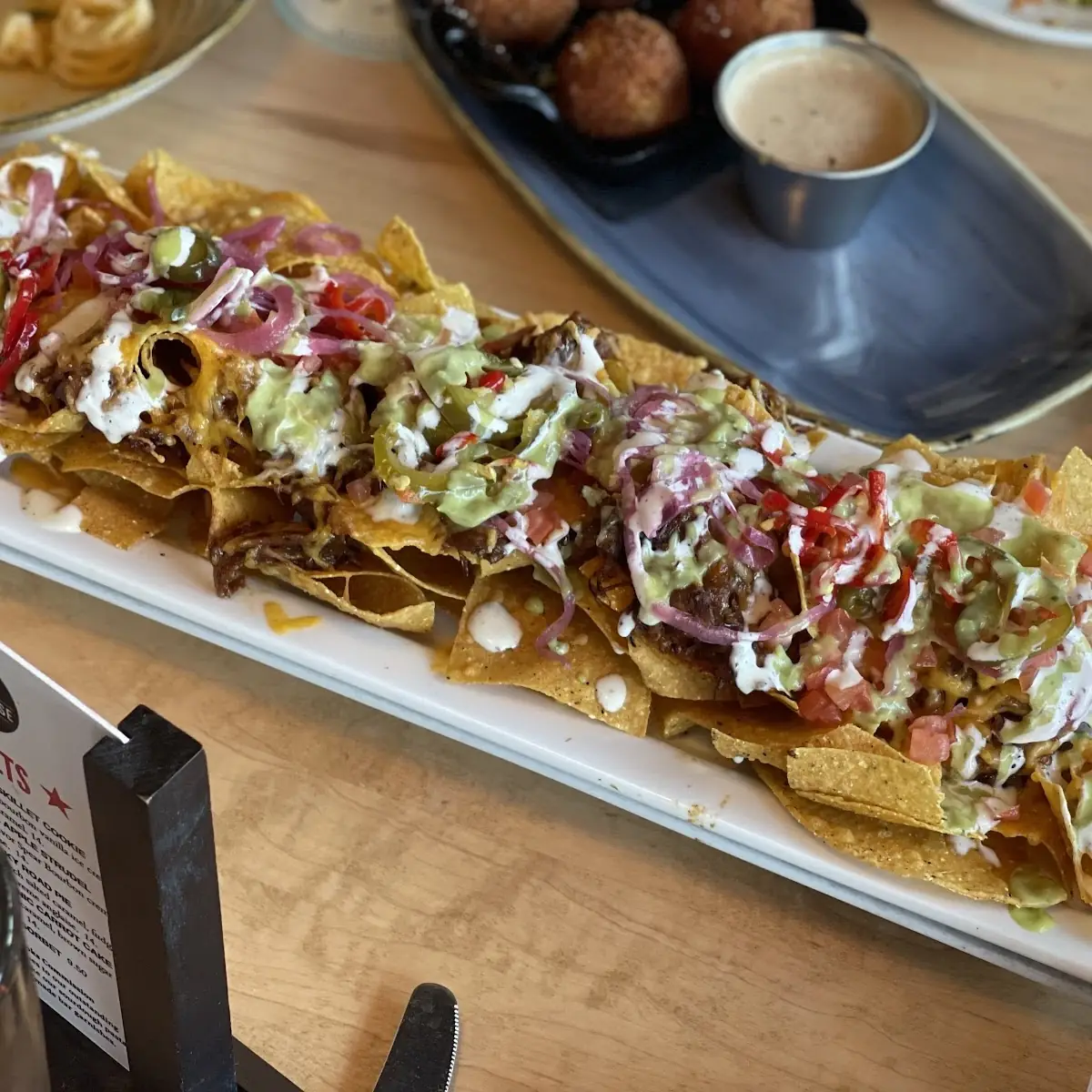 Savor Spear Bourbon BBQ Pork Nachos