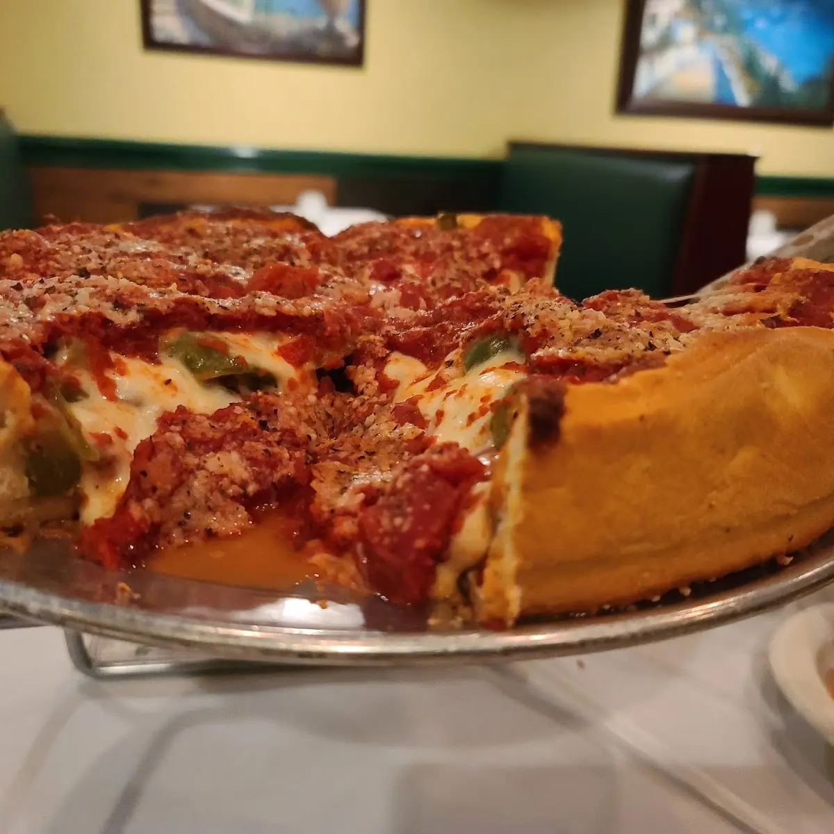 Deep Dish Sausage Pizza