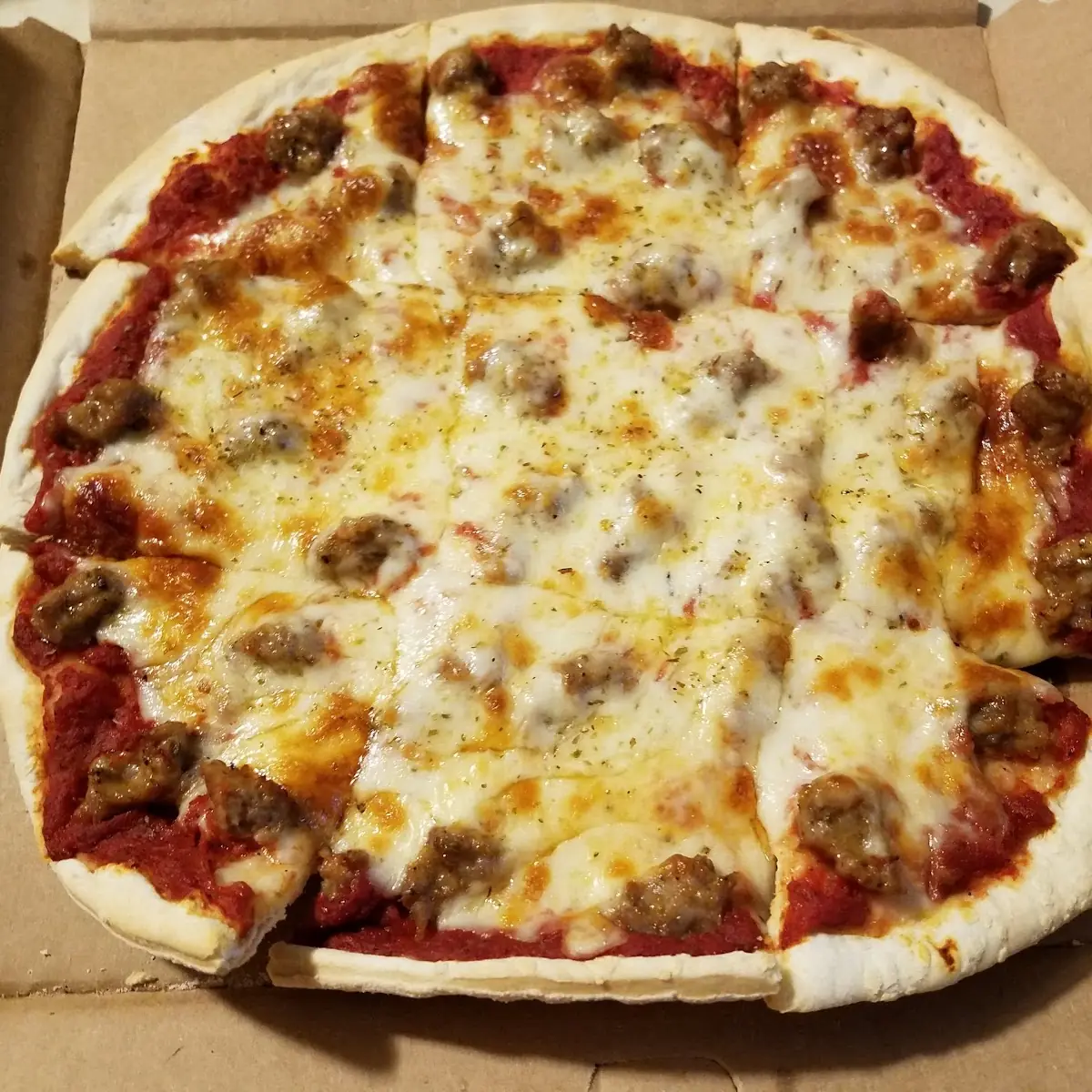 Pizza with Italian Sausage