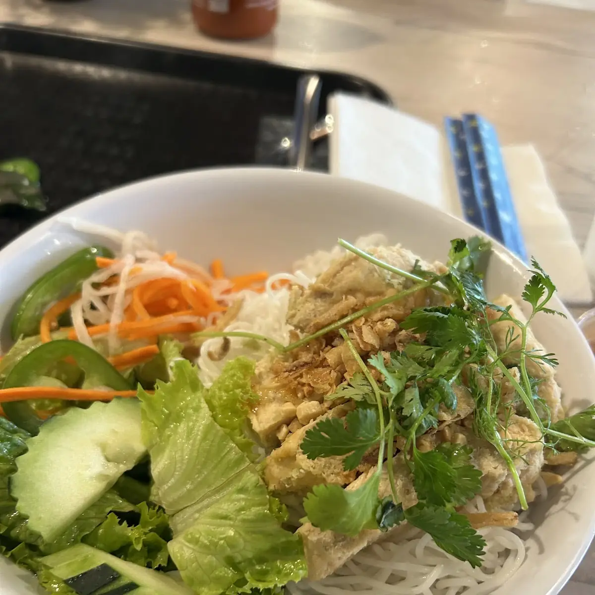Egg Rolls Noodle Salad Bun Cha Gio GF