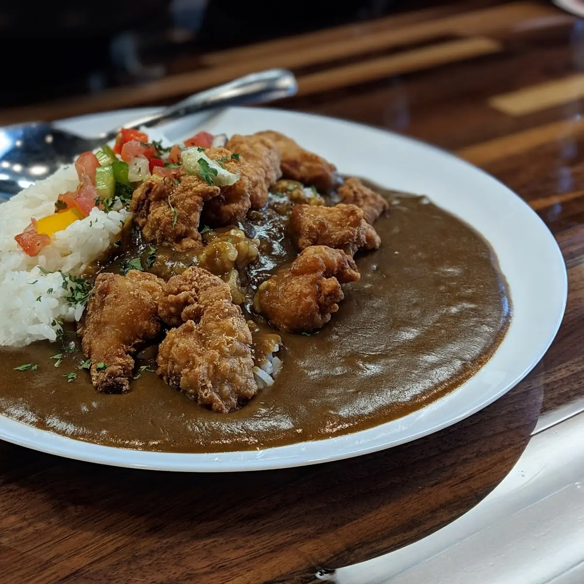 Fried Chicken Curry Rice
