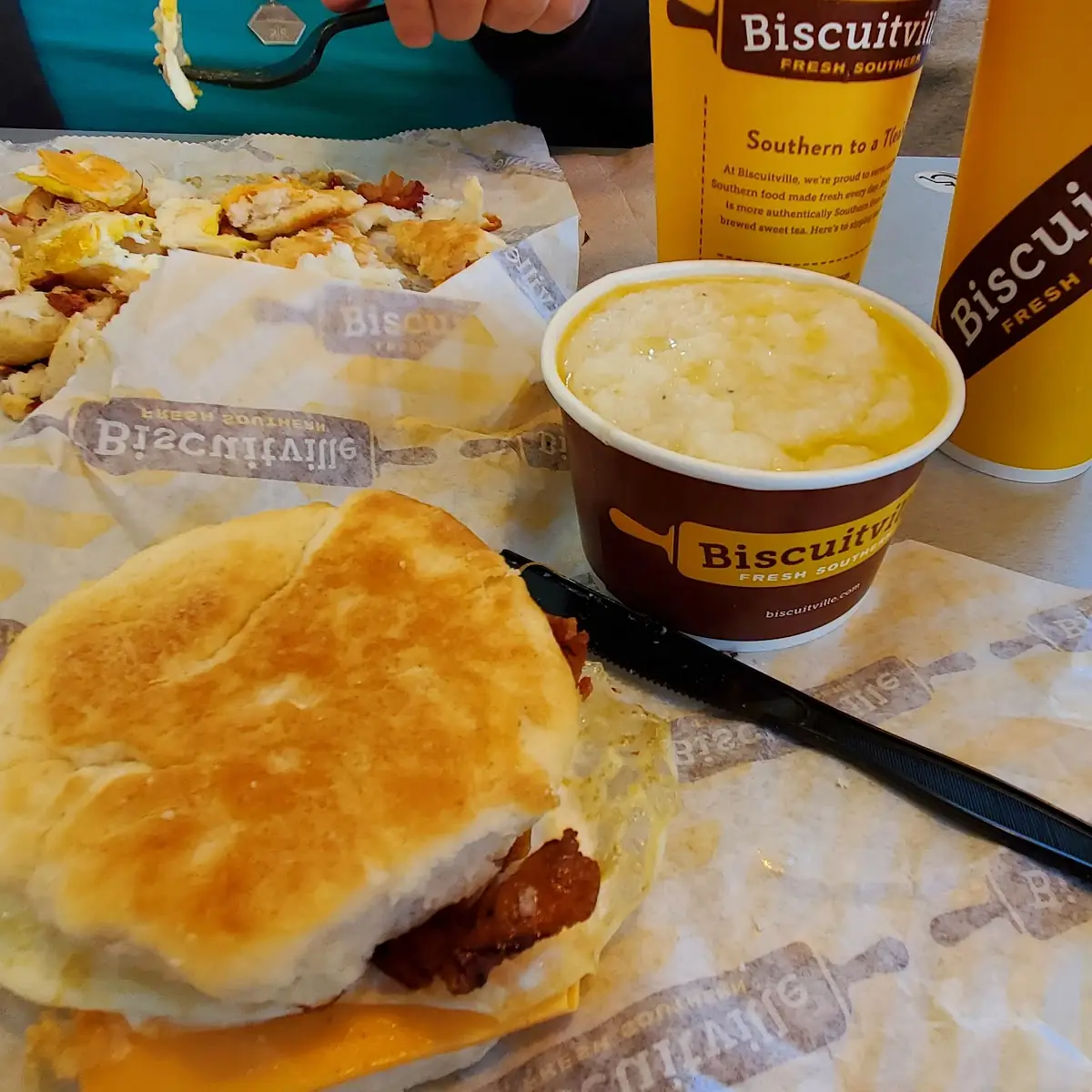 Bacon Egg and Cheese Grits