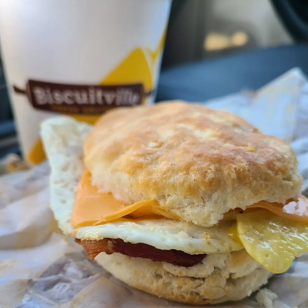 Sausage Egg and Cheese Biscuit