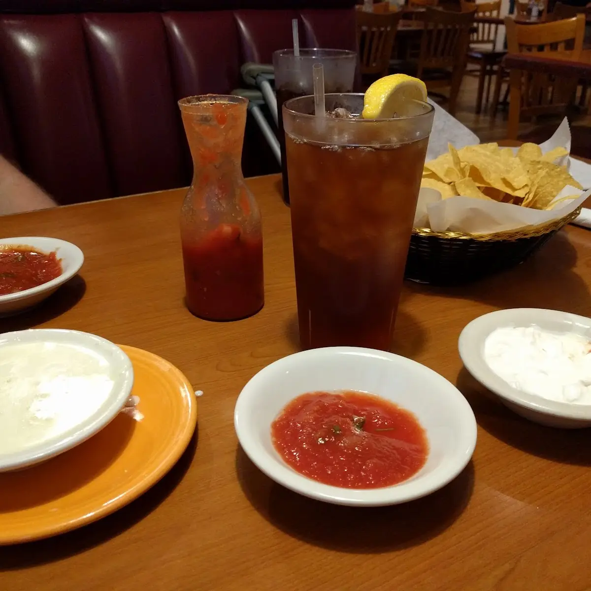 Salsa Queso and Sour Cream