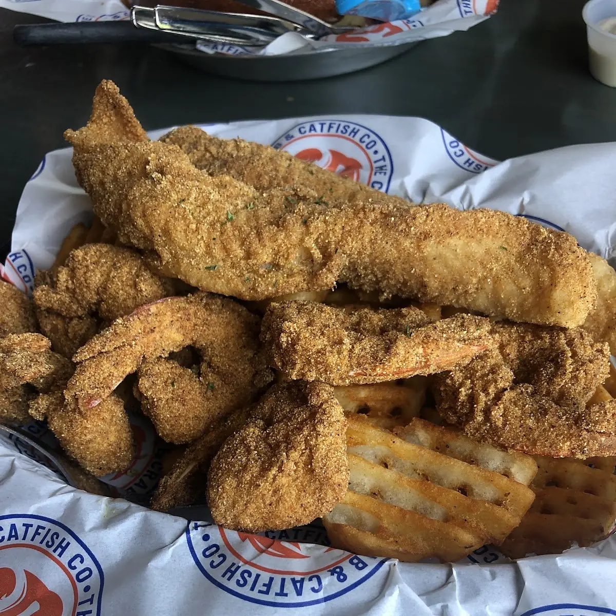 Catfish and Waffle Fries