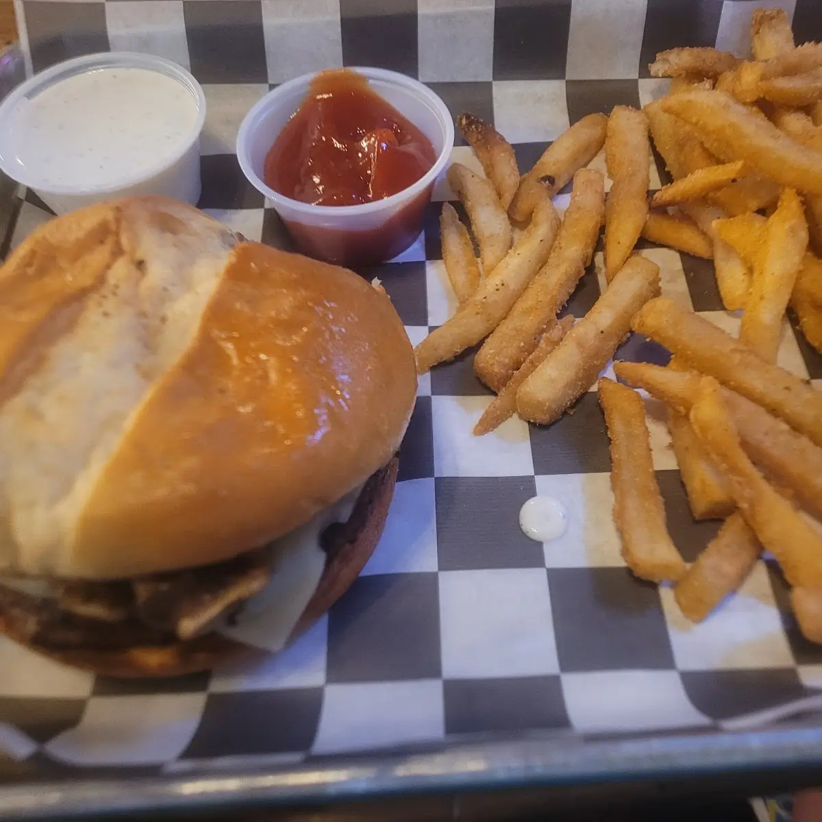 Mushroom Swiss Burger