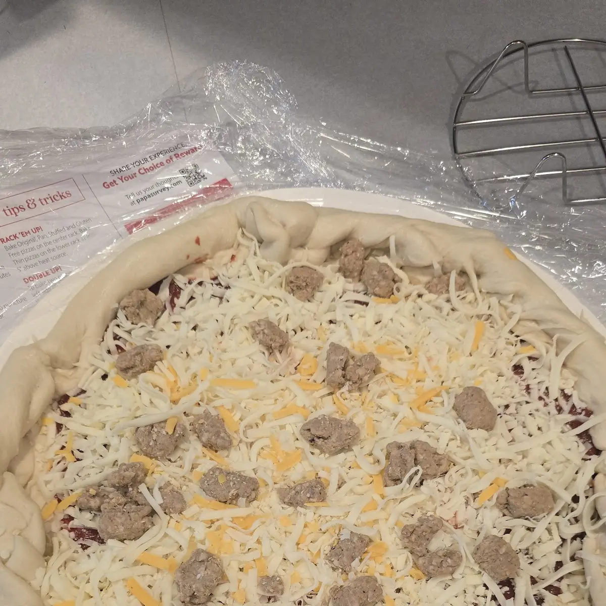Poorly Made Italian Sausage Pizza