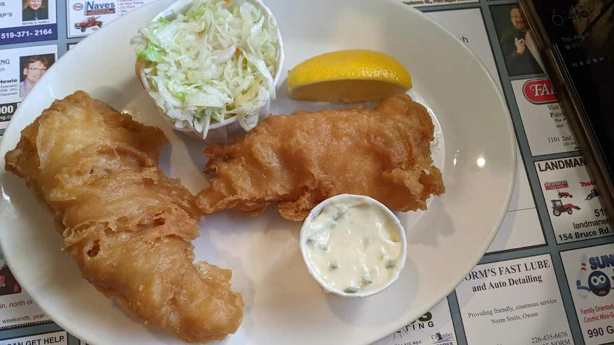 Cod Fish and Coleslaw Salad