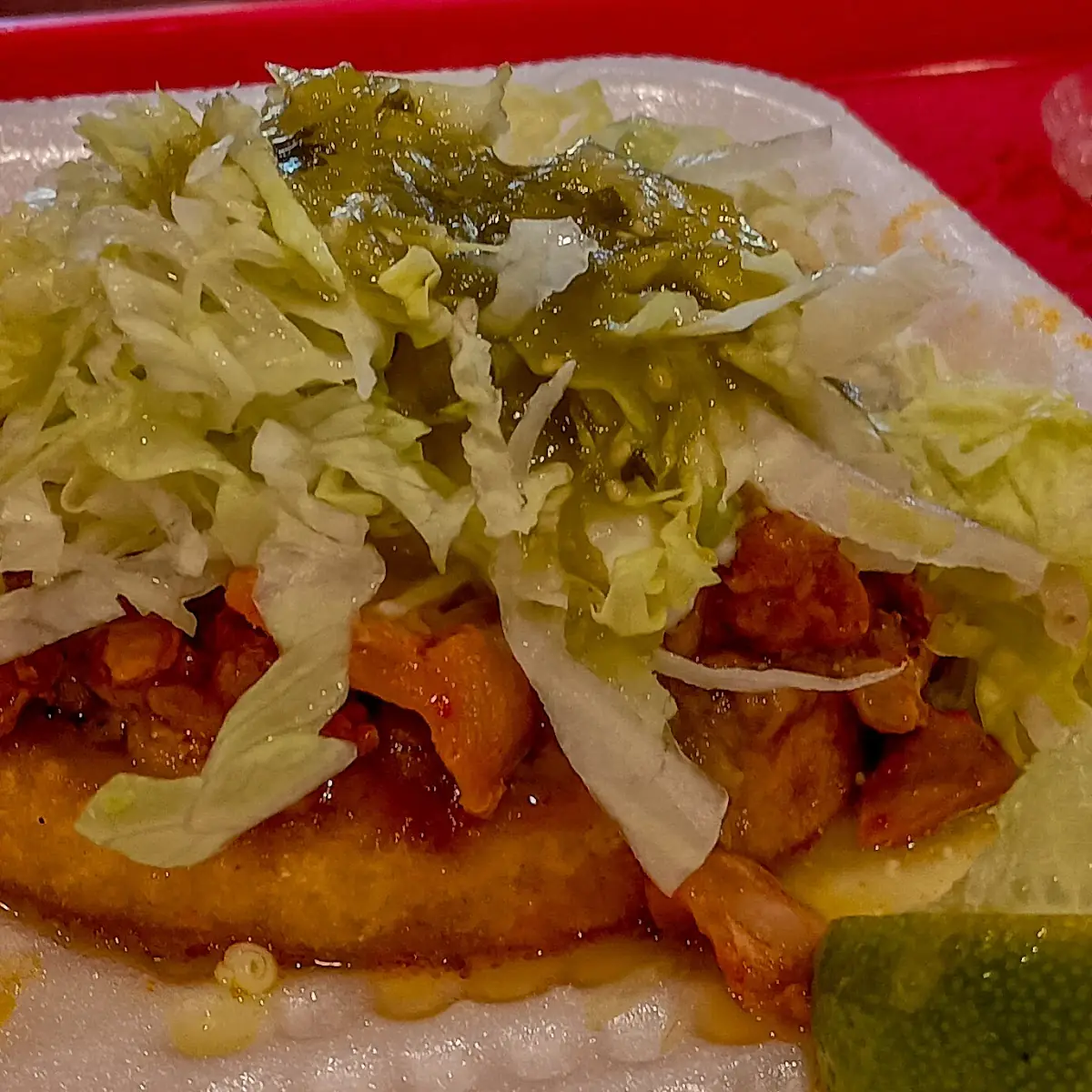 Sopes Con Taco Salad