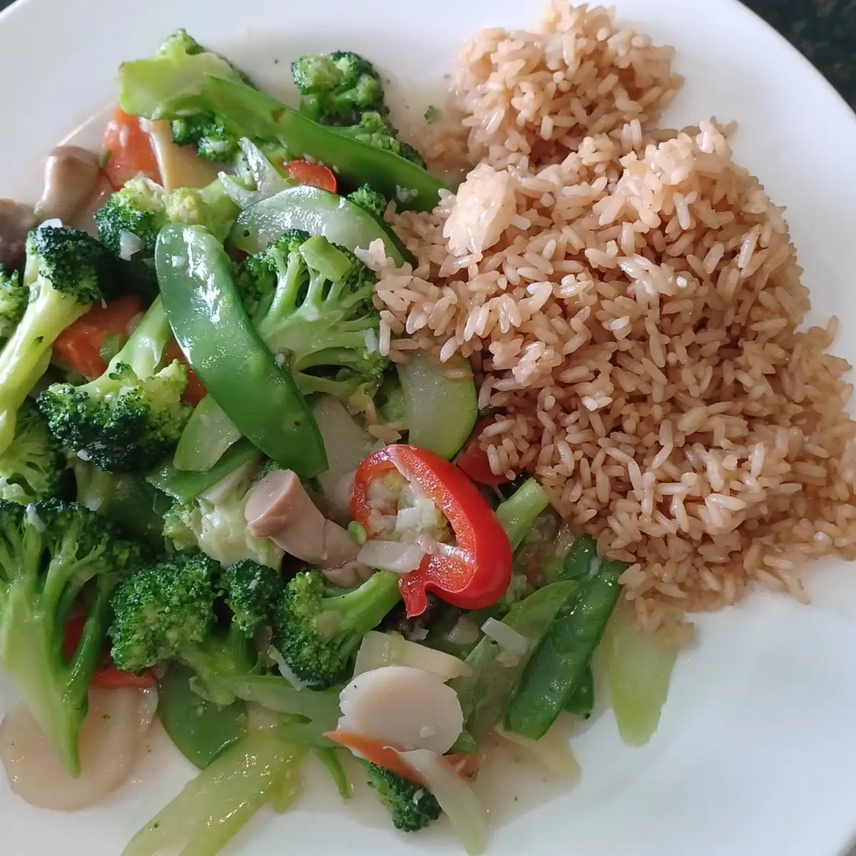 Vegetable Fried Rice。蔬菜炒饭