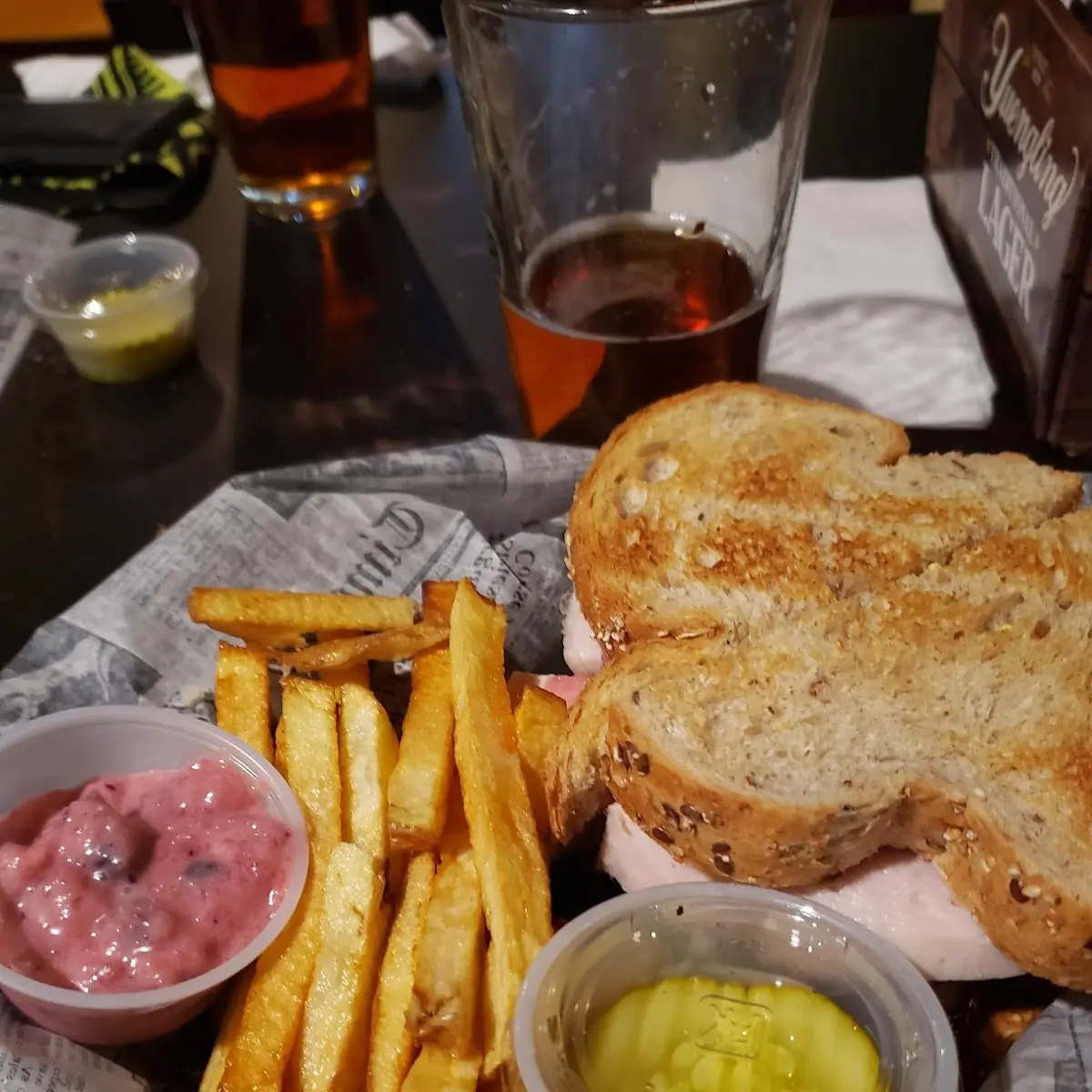 Turkey Bacon Cranberry Sandwich