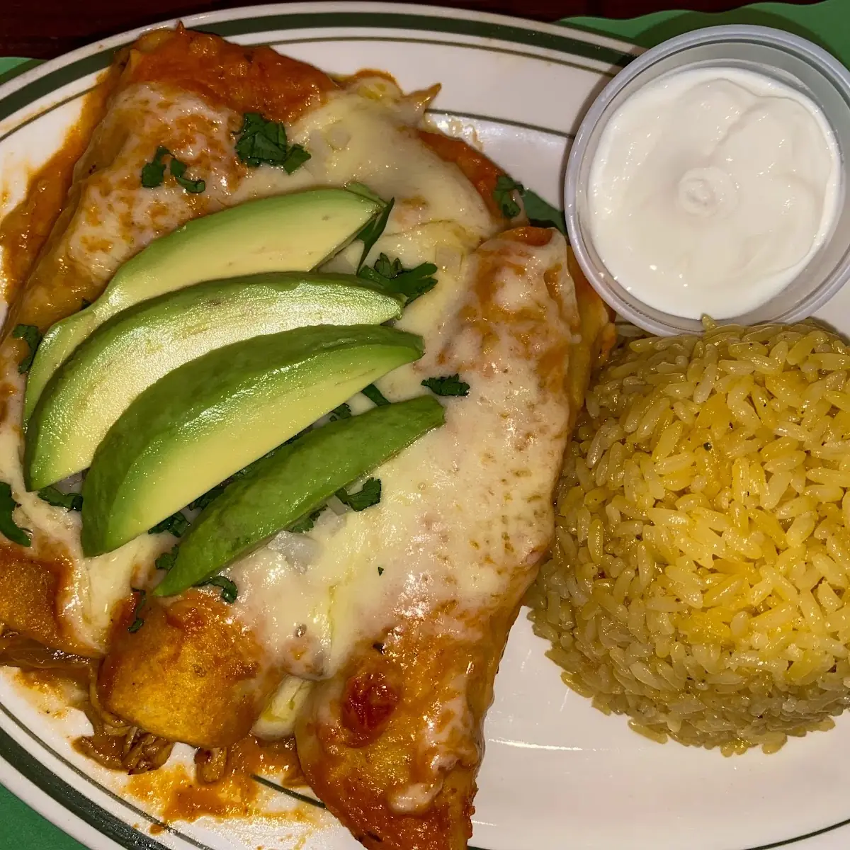 Creole Chicken Enchiladas