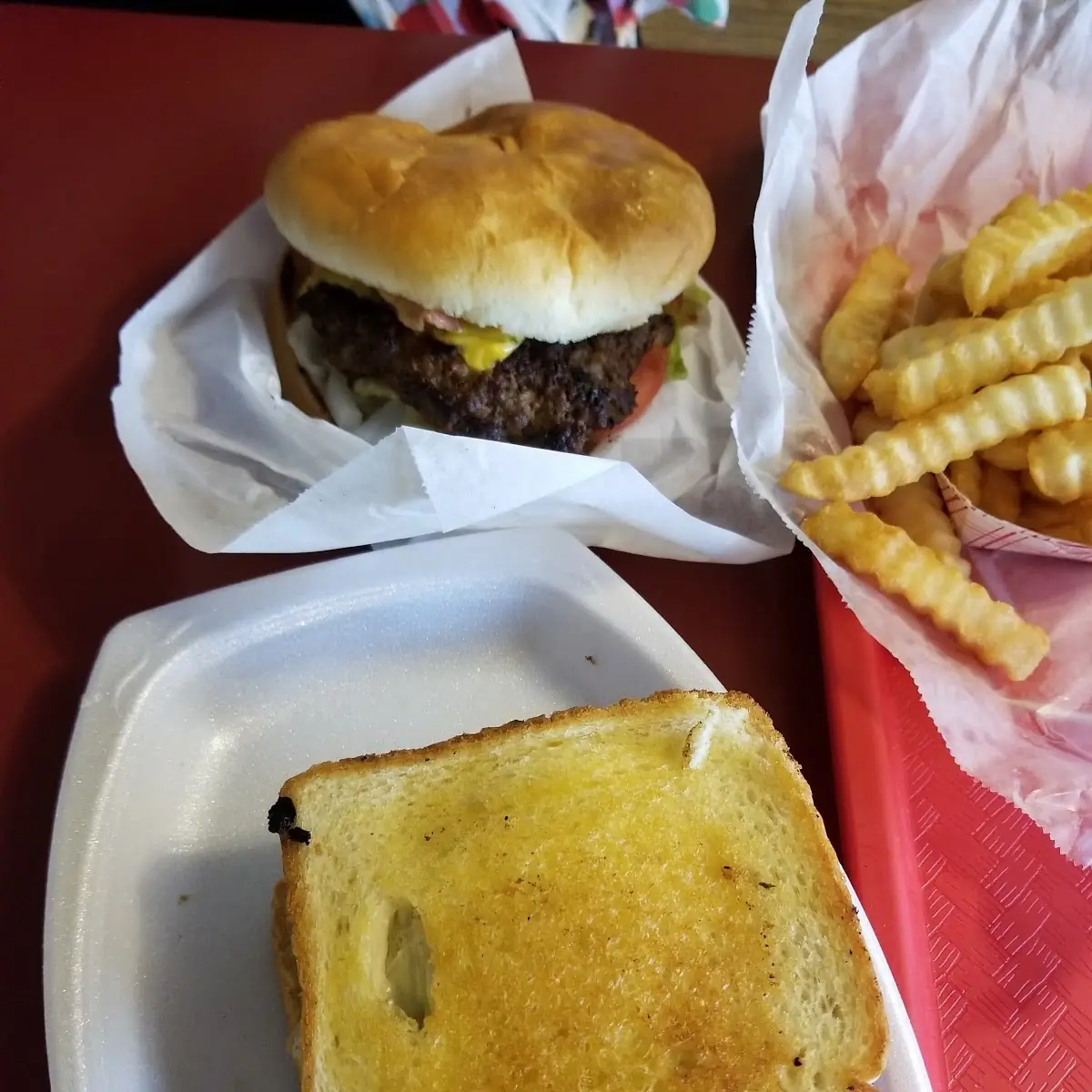 Double Cheeseburger and Fries